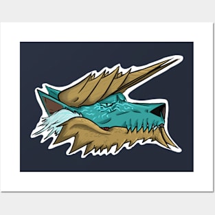 Zinogre Headshot Posters and Art